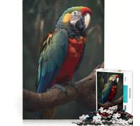 Jigsaw Puzzles for Adults1000 Piece Parrot Realism Perch, Hands-on Game, Precision Cutting, Birthday And Unique Gifts 50x75cm