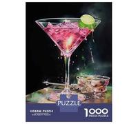 Jigsaw Puzzles for Adults1000 Piece Pink Martini Cocktail with Lime Jigsaw for Adults Family Games Analysis And Logic Deal As Gifts for The Whole Family 70x50cm/1000pcs