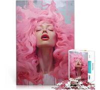 Jigsaw Puzzles for Adults1000 Piece Pink Noise Bliss Made of cardboard，for age 14 years and over Educational Games For Adults and teenagers Birthday present。size：26x38cm/10.24x14.96inch