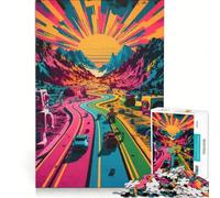 Jigsaw Puzzles for Adults1000 Piece Pop Art Into The Valleys, Hands-on Game, Precision Cutting, Birthday And Unique Gifts 38x26cm
