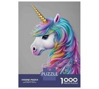 Jigsaw Puzzles for Adults1000 Piece Rainbow Unicorn Wall Art Print Jigsaw for Adults Hands-on Game Wall Decoration for Birthday, Chrismas 70x50cm/1000pcs