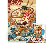 Jigsaw Puzzles for Adults1000 Piece Ramen Monster Attack on The Sea Educational Game Difficult Hard Unique Birthday And Xmas Gifts 50x75cm