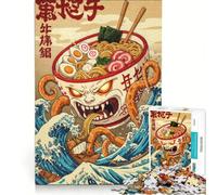 Jigsaw Puzzles for Adults1000 Piece Ramen Monster Attack on The Sea Hands-on Game Precision Cutting Birthday And Unique Gifts 38x52cm