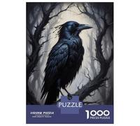 Jigsaw Puzzles for Adults1000 Piece Raven Perch Jigsaws for Adults Family Games Birthday Present Help The Brain Exercise 70x50cm/1000pcs