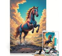 Jigsaw Puzzles for Adults1000 Piece Realistic Horse Hands-on Game Precision Cutting Birthday And Unique Gifts 50x75cm