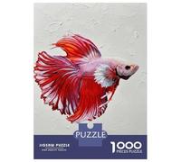 Jigsaw Puzzles for Adults1000 Piece Red Betta Fish Painting Adult Jigsaw Puzzle Hands-on Game Presents for Women for Birthday, Chrismas 70x50cm/1000pcs