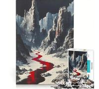 Jigsaw Puzzles for Adults1000 Piece Red River Educational Game Difficult Hard Unique Birthday And Xmas Gifts 50x75cm