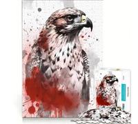 Jigsaw Puzzles for Adults1000 Piece Red Tailed Hawk Hands-on Game Precision Cutting Birthday And Unique Gifts 38x26cm