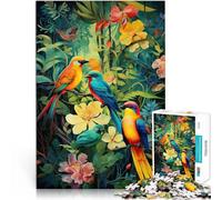 Jigsaw Puzzles for Adults1000 Piece Relaxing Bird Sounds Made of wood for age 14+ For Family Fun & Game Night Artists' Collection, Fine Arts。size:50x75cm/19.68x29.52inch