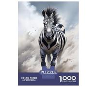 Jigsaw Puzzles for Adults1000 Piece Running Black Zebra Adult Jigsaw Puzzle Hands-on Game Presents for Women for Birthday, Chrismas 52x38cm/1000pcs