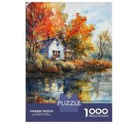 Jigsaw Puzzles for Adults1000 Piece Rustic Autumn Adult Jigsaw Puzzle Hands-on Game Presents for Women for Birthday, Chrismas 70x50cm/1000pcs
