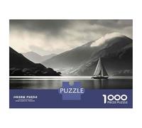Jigsaw Puzzles for Adults1000 Piece Sailboat on Lake with Mountains-1 Adult Jigsaw Puzzle Brain Teaser Game For Family Fun Stress Reduction Gifts 70x50cm/1000pcs