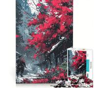 Jigsaw Puzzles for Adults1000 Piece Samurai in The Rain, Educational Toy, Difficult And Challenge, Improving Love between Couples 50x75cm