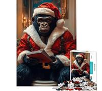 Jigsaw Puzzles for Adults1000 Piece Santa Gorilla Challenging To Complete Difficult Hard Handson Game Suitable for People Aged 14 And Above (50X75cm)