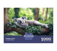 Jigsaw Puzzles for Adults1000 Piece Sleeping Koala on Branch Adult Jigsaw Puzzle Hands-on Game Presents for Women for Birthday, Chrismas 70x50cm/1000pcs