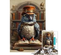 Jigsaw Puzzles for Adults1000 Piece Smart Steampunk Pigeon Educational Challenge For Family Fun Toy Wall Decor Suitable for People Aged 14 And Above (38x52cm)