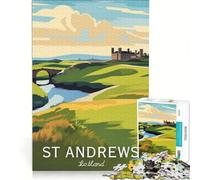 Jigsaw Puzzles for Adults1000 Piece St Andrews Golf, Toy Wall Decor, Staycation Kill Time, Beautiful Design Game 38x26cm