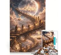 Jigsaw Puzzles for Adults1000 Piece Stairway Beyond Time, Educational Toy, Difficult And Challenge, Improving Love between Couples 50x75cm