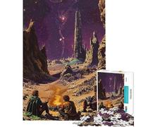 Jigsaw Puzzles for Adults1000 Piece Starlit Journey Puzzle for Adults Toy Wall Decor Stress Reliever Stress Reduction Gifts (Size 38x26cm)