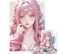 Jigsaw Puzzles for Adults1000 Piece Sugar Rush Girl Challenging To Complete Difficult Hard Handson Game Suitable for People Aged 14 And Above (38X52cm)