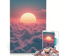 Jigsaw Puzzles for Adults1000 Piece Sunset Above Clouds, Educational Toy, Difficult And Challenge, Improving Love between Couples 50x75cm