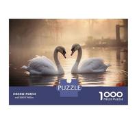 Jigsaw Puzzles for Adults1000 Piece Swans on The Lake Adult Jigsaw Puzzle Relaxing Games Staycation Kill Time for Birthday, Chrismas 52x38cm/1000pcs