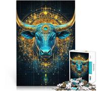 Jigsaw Puzzles for Adults1000 Piece Taurus Made of wood for age 14+ Work of art Difficult Hard Gifts for Women Men 。size：50x75cm/19.68x29.52inch