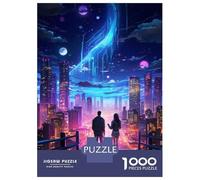 Jigsaw Puzzles for Adults1000 Piece Technology City Night Adult Jigsaw Puzzle Hands-on Game Presents for Women for Birthday, Chrismas 38x26cm/1000pcs