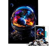 Jigsaw Puzzles for Adults1000 Piece The Astronaut's Helmet 1000 Piece Jigsaws Toy Wall Decor Wall Decoration Christmas Birthday Gifts (38x26cm)
