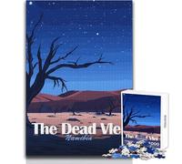 Jigsaw Puzzles for Adults1000 Piece The Dead Vlei, Namibia at Night Brainteaser Family Games A Work of Art Secret Santa Gifts Size 38x52cm