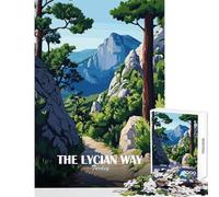 Jigsaw Puzzles for Adults1000 Piece The Lycian Way, Turkey Cozy Family Gathering Enjoyment Unique Christmas Celebration Present (38x52cm)