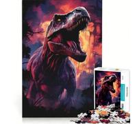Jigsaw Puzzles for Adults1000 Piece Trex on The Hunt, Toy Wall Decor, Staycation Kill Time, Beautiful Design Game 38x26cm
