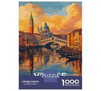 Jigsaw Puzzles for Adults1000 Piece Venice Italia Vintage Jigsaw for Adults Anti-Stress Toys A Work of Art for Birthday, Chrismas 38x26cm/1000pcs