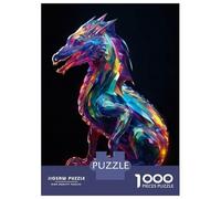 Jigsaw Puzzles for Adults1000 Piece Vibrant Crystal Dragon Adult Jigsaw Puzzle Hands-on Game Presents for Women for Birthday, Chrismas 38x26cm/1000pcs