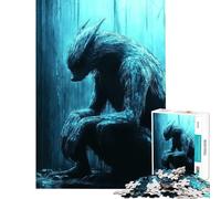 Jigsaw Puzzles for Adults1000 Piece Werewolf in The Woods Fun at Home Activities, Home Art Decor Educational Games for 14+ Puzzle Game Offered (50x75cm)