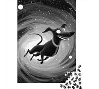 Jigsaw Puzzles for Adults1000 Piece Whimsical Dog in Space Art Print Jigsaw for Adults Family Games Analysis And Logic Deal As Gifts for The Whole Family 70x50cm/1000pcs