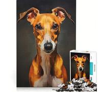 Jigsaw Puzzles for Adults1000 Piece Whippet Educational Game Challenging To Complete Challenging Game Gifts 38x52cm