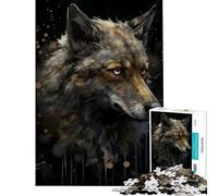 Jigsaw Puzzles for Adults1000 Piece Wolf Enchanted Isle 1000 Piece Jigsaws Toy Wall Decor Wall Decoration Christmas Birthday Gifts (38x26cm)