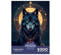 Jigsaw Puzzles for Adults1000 Piece Wolf Spirit Animal Art Print-3 Jigsaw for Adults Hands-on Game Wall Decoration for Birthday, Chrismas 70x50cm/1000pcs