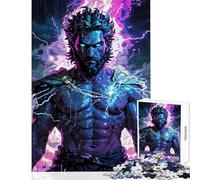 Jigsaw Puzzles for Adults1000 Piece Zeus Unleashed︰ Divine Fury Educational Toy Gift Birthday Relaxing Games with Matching Poster And Trivia Sheet size 38x52cm