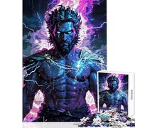 Jigsaw Puzzles for Adults1000 Piece Zeus Unleashed︰ Divine Fury Toy Wall Decor Art Work Gift Educational Game with Matching Poster And Trivia Sheet size 50x75cm