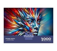 Jigsaw Puzzles for Adults1000 Pieces Abstract Art Prints-3 Jigsaws for Adults Family Game Analysis And Logic Christmas Birthday Gifts 52x38cm/1000pcs