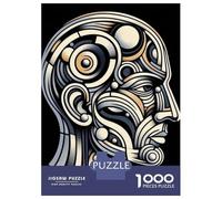 Jigsaw Puzzles for Adults1000 Pieces Abstract Human Head Puzzle for Adults Brain Teaser Game A Work of Art Fun Activities at Home 38x26cm/1000pcs