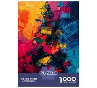 Jigsaw Puzzles for Adults1000 Pieces Abstract Oil Painting Puzzle for Adults Brain Teaser Game A Work of Art Fun Activities at Home 52x38cm/1000pcs