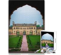Jigsaw Puzzles for Adults1000 Pieces Ancient Indian Gateway Beautiful Design Game Perfect Decoration Anti-Stress Toys Size 50x75cm