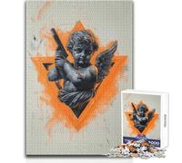 Jigsaw Puzzles for Adults1000 Pieces Angel Secret Agent Beautiful Design Game Perfect Decoration Anti-Stress Toys Size 50x75cm