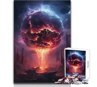 Jigsaw Puzzles for Adults1000 Pieces Anime Earth Destruction Beautiful Design Game Perfect Decoration Anti-Stress Toys Size 50x75cm