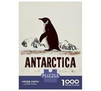 Jigsaw Puzzles for Adults1000 Pieces Antarctica Penguin Minimalist Travel Puzzle for Adults Brain Teaser Game A Work of Art Fun Activities at Home 38x26cm/1000pcs