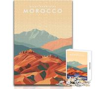 Jigsaw Puzzles for Adults1000 Pieces Atlas Mountains Morocco Impossible Game Birthday Present Gift For Birthdays Size 38x52cm