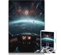 Jigsaw Puzzles for Adults1000 Pieces Autopilot Is On Soothing Relaxing Leisure Time Accurate Interlock Precision Toy Size 38x52cm